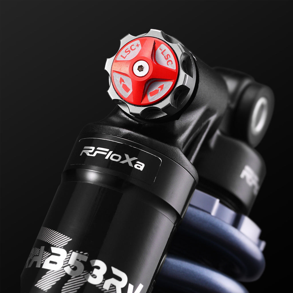 RFLOXA RAB53RV rear shock HSC and LSC compression adjusters
