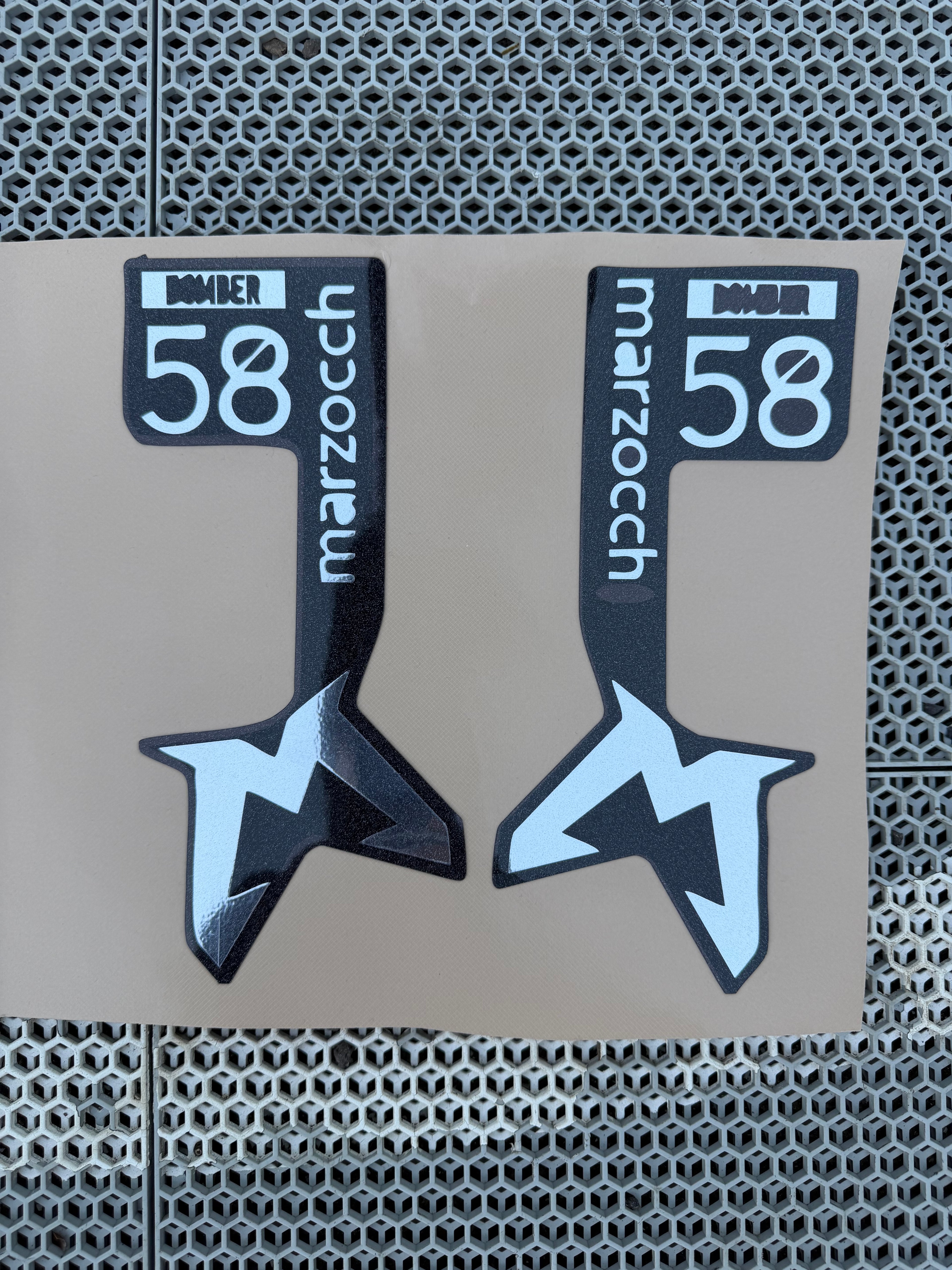 Bomber 58 Fork Decals