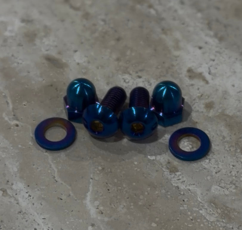 Rear Mudguard Titanium Bolts With Washer and Nut