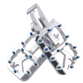 Prickly Style Pegs Titanium finish for electric motorcycle