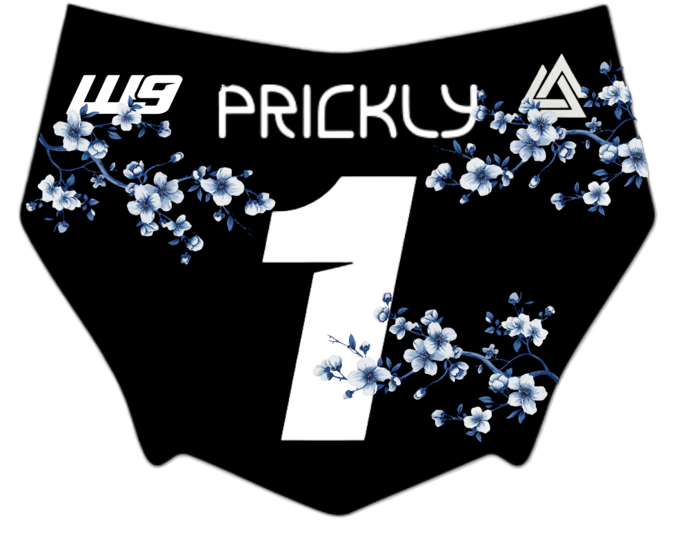 Motocutz Blue Cherry Blossom Decal