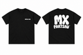 MXPartsAU plain black tshirt, front and back on white